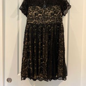 Black lace dress